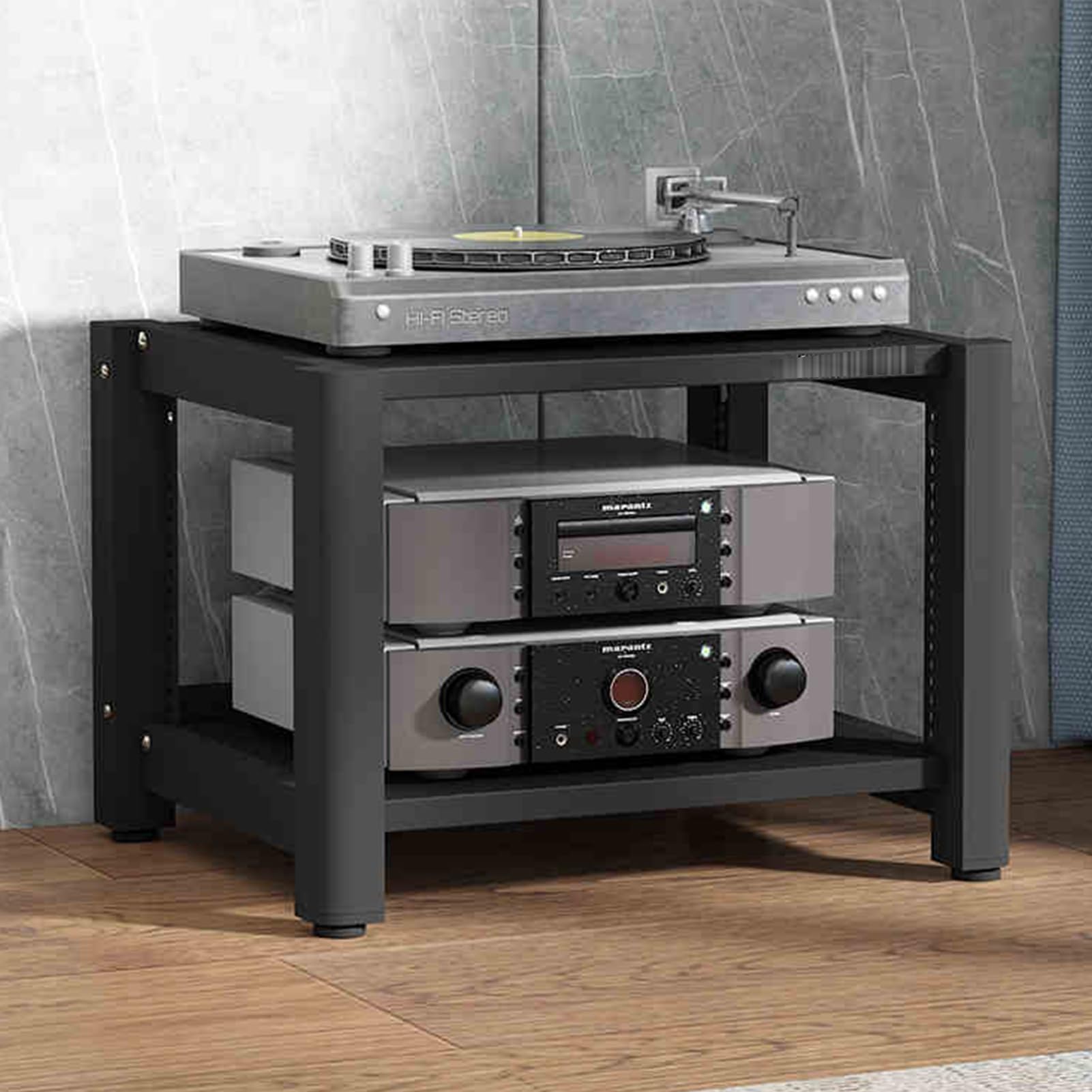 Support audio portable et meuble TV ouvert pour éliminer la surchauffe
