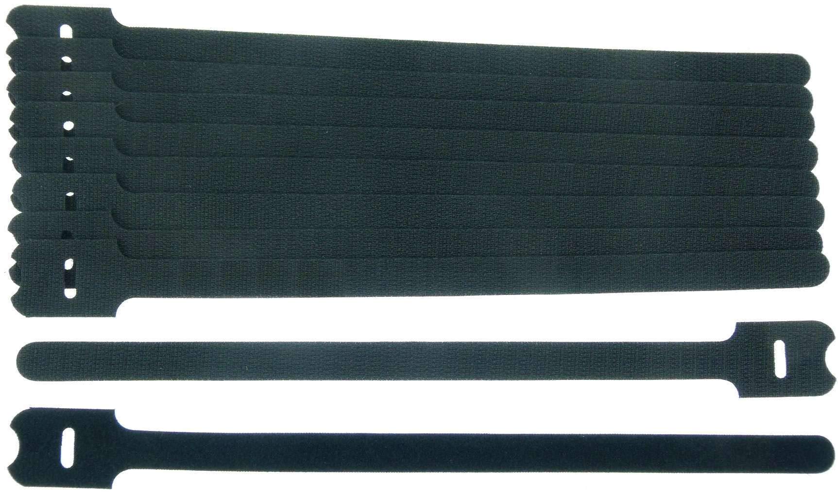 1.000 x Klettkabelbinder 300 x 28 mm schwarz Klett Kabelbinder Kabel Klettband - Wiederverschliessbar/Wiederverwendbar (1000, 300 x 28 mm Schwarz)