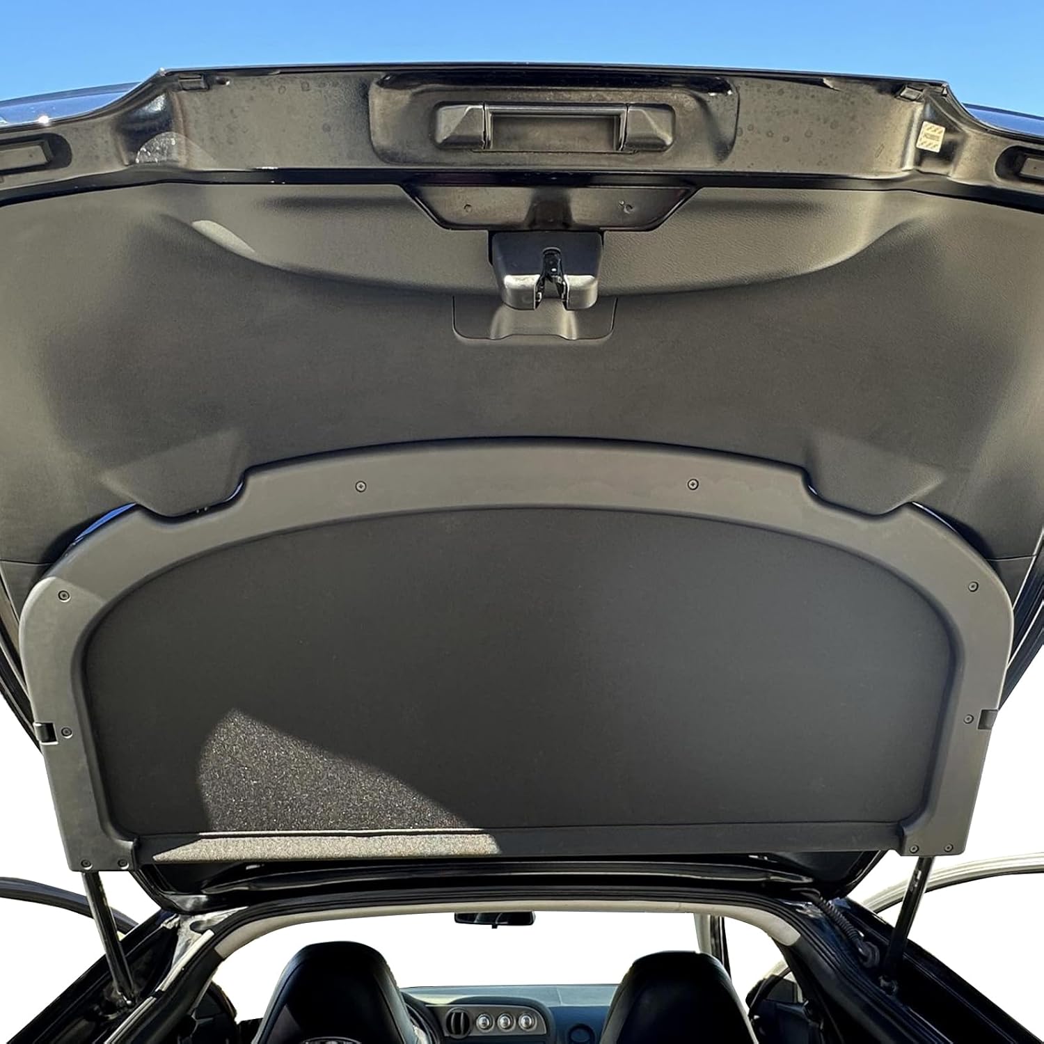 IKON MOTORSPORTS Cargo Cover Compatible with 2002-2006 Acura RSX, Factory Style Black Trunk Privacy Cover Luggage Cover, 2003 2004 2005