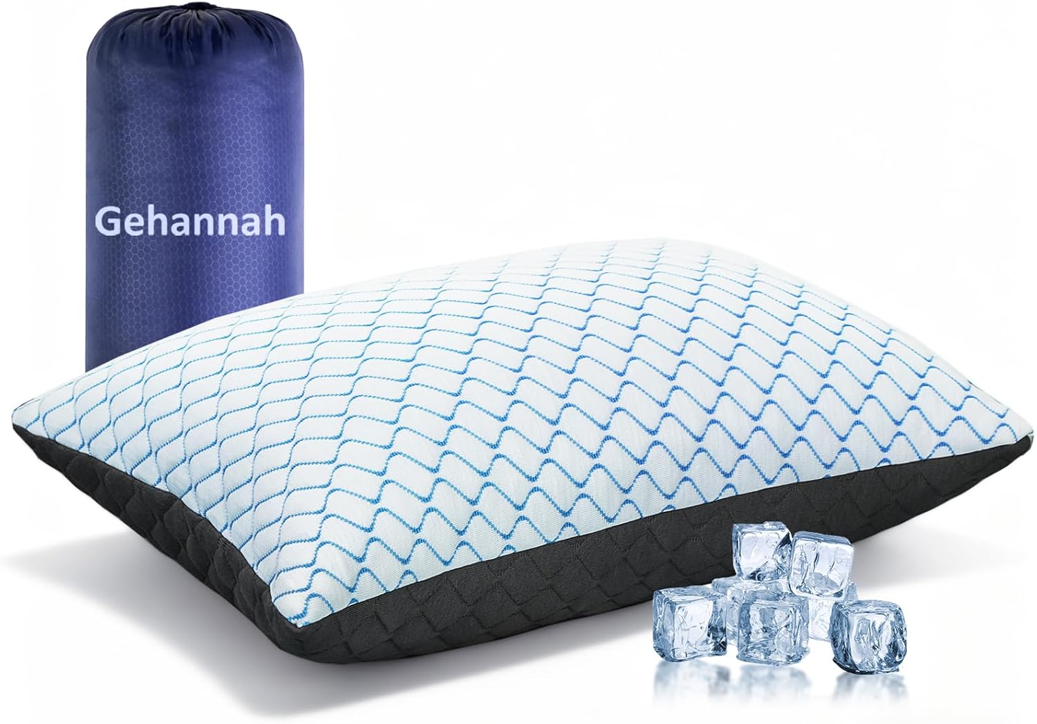 Gehannah Travel Pillow – Large 1 Pack Compressible Camping Pillow for Sleeping – Shredded Memory Foam with 1 Storage Bags – Supportive for Adults, Kids, Outdoor, Backpacking, Hiking Gear Gehannah Travel Pillow – Large 1 Pack Compressible Camping Pillow for Sleeping – Shredded Memory Foam with 1 Storage Bags – Supportive for Adults, Kids, Outdoor, Backpacking, Hiking Gear