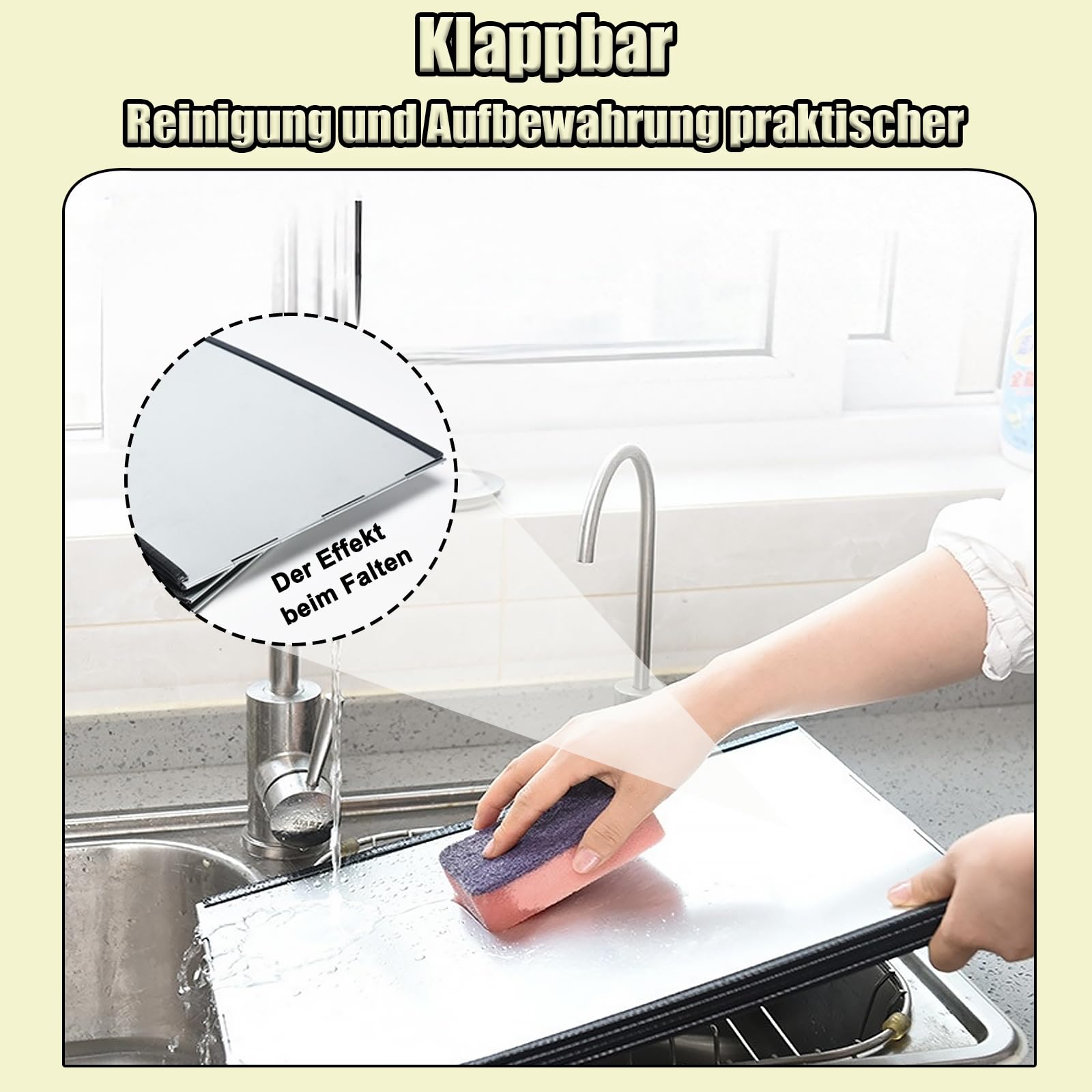 Protector Salpicaduras Cocina, Cocina Funda Protectora de Cocina Plegable, Plegabl Protector de Aceite Estufa de Gas, 4 Lados Plegable Protección Antisalpicaduras, para Cocina (37,6×29,2×29,4 cm)