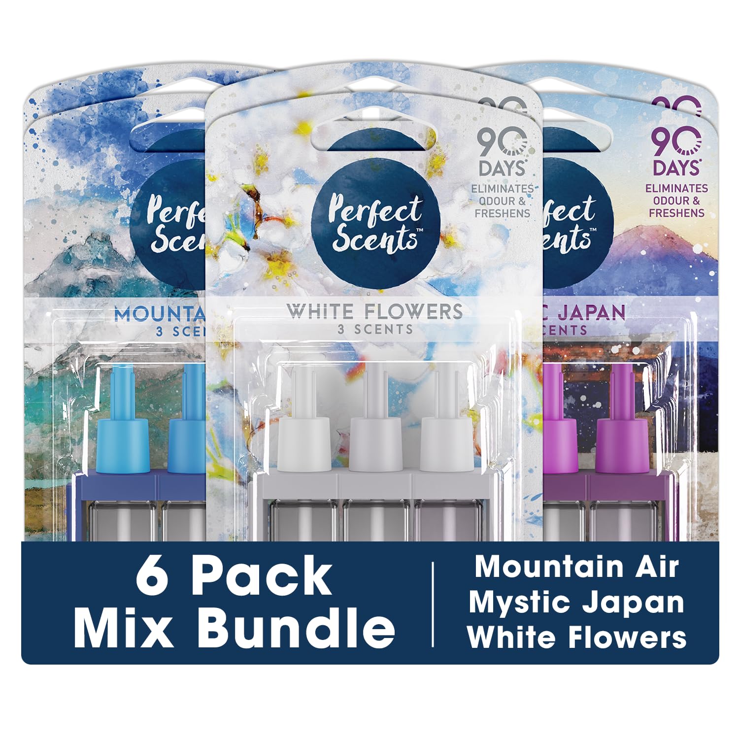 Perfect Scents 6x 3 Scents Refill Air Freshener - Compatible with 3volution