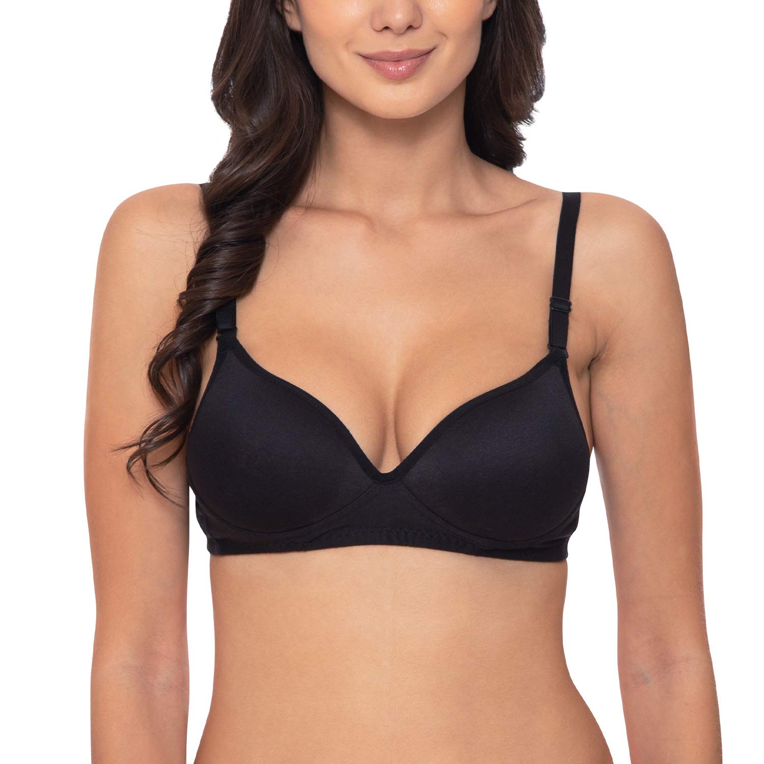 komli Women's Cotton & Polyester Heavily Padded Non-Wired T-Shirt Bra-picture-11