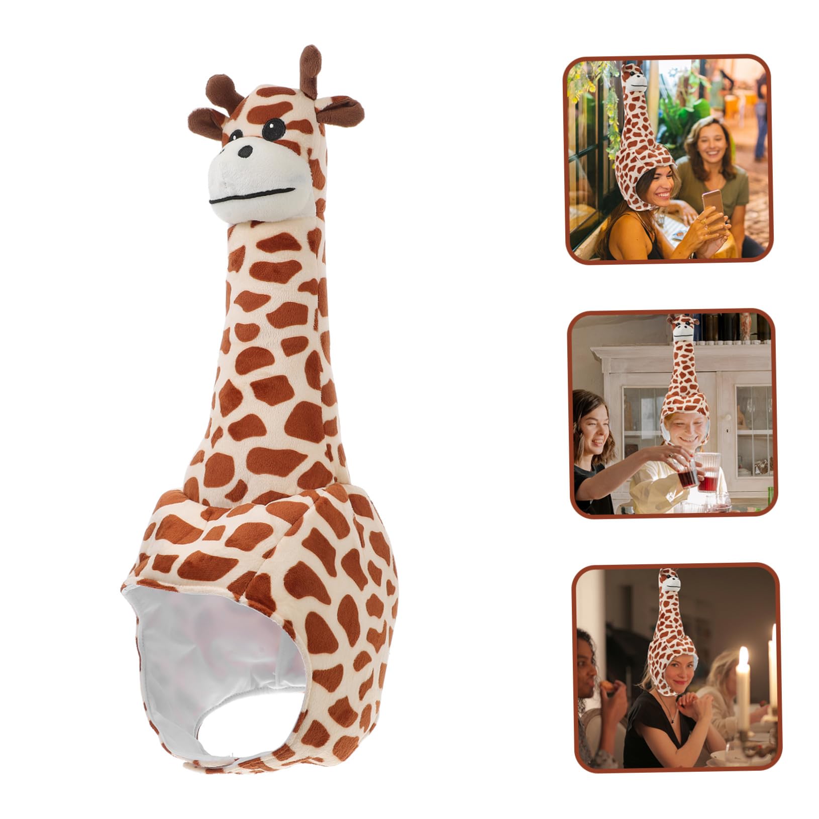 Toyvian Sombrero de Fiesta de Felpa Divertido Gorro de Disfraz Animal para Adultos Cómodo para Eventos Temáticos
