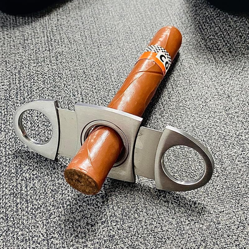 Cigar Cutter Stainless Steel Metal Classic Guillotine Scissors Puncher Slicer Portable Accessories Tool
