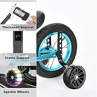 Vista 2 de Training Wheels, Wider Flash Kids Bike Training Wheels for 12 14 16 18 20 Inch Single Speed & Variable Speed Bicycle Heavy Duty Rear with