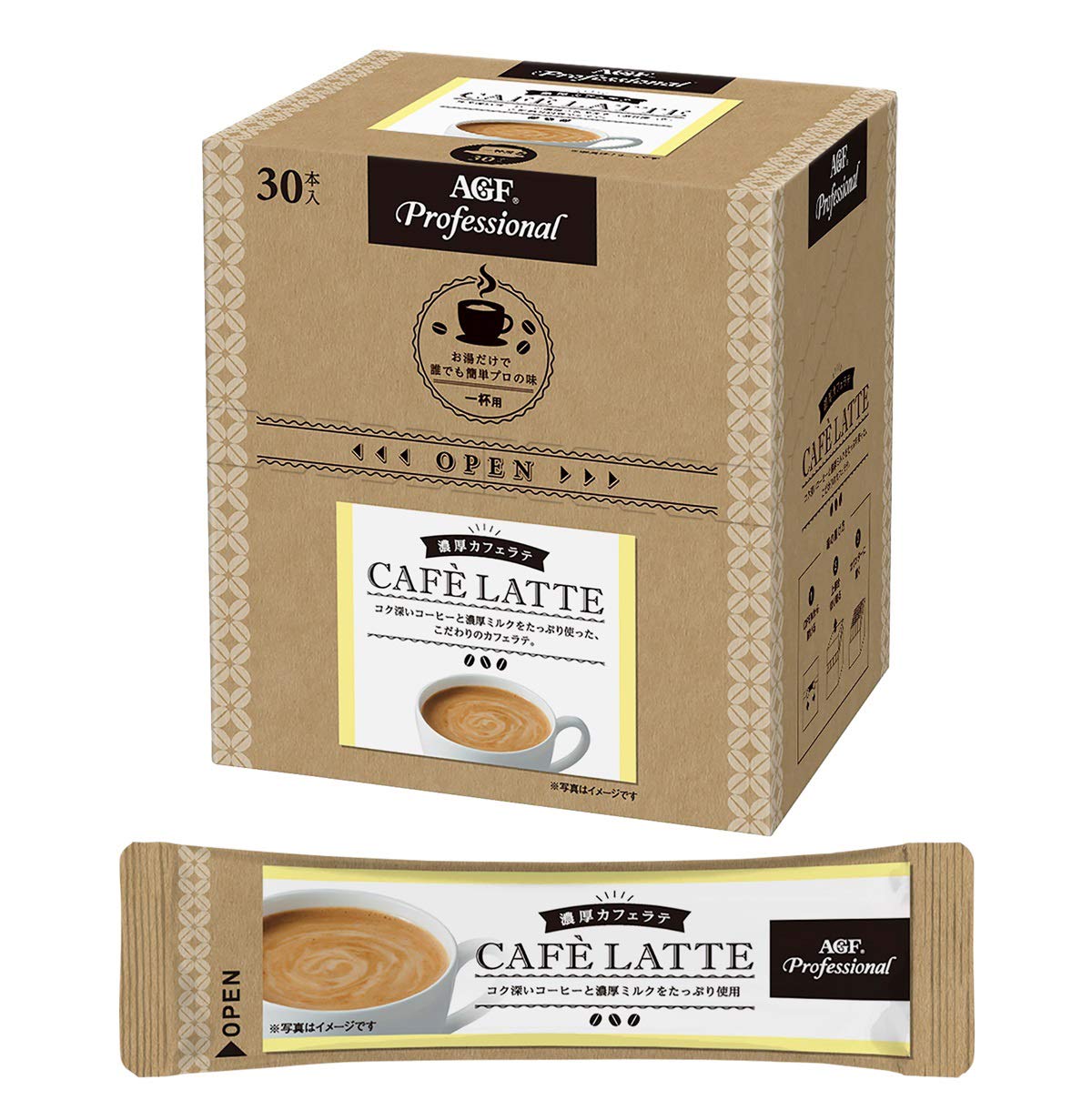 AGF Professional Rich flavor Cafe Latte 30 sticks Made in JAPAN - Tokyo Sakura Mall
