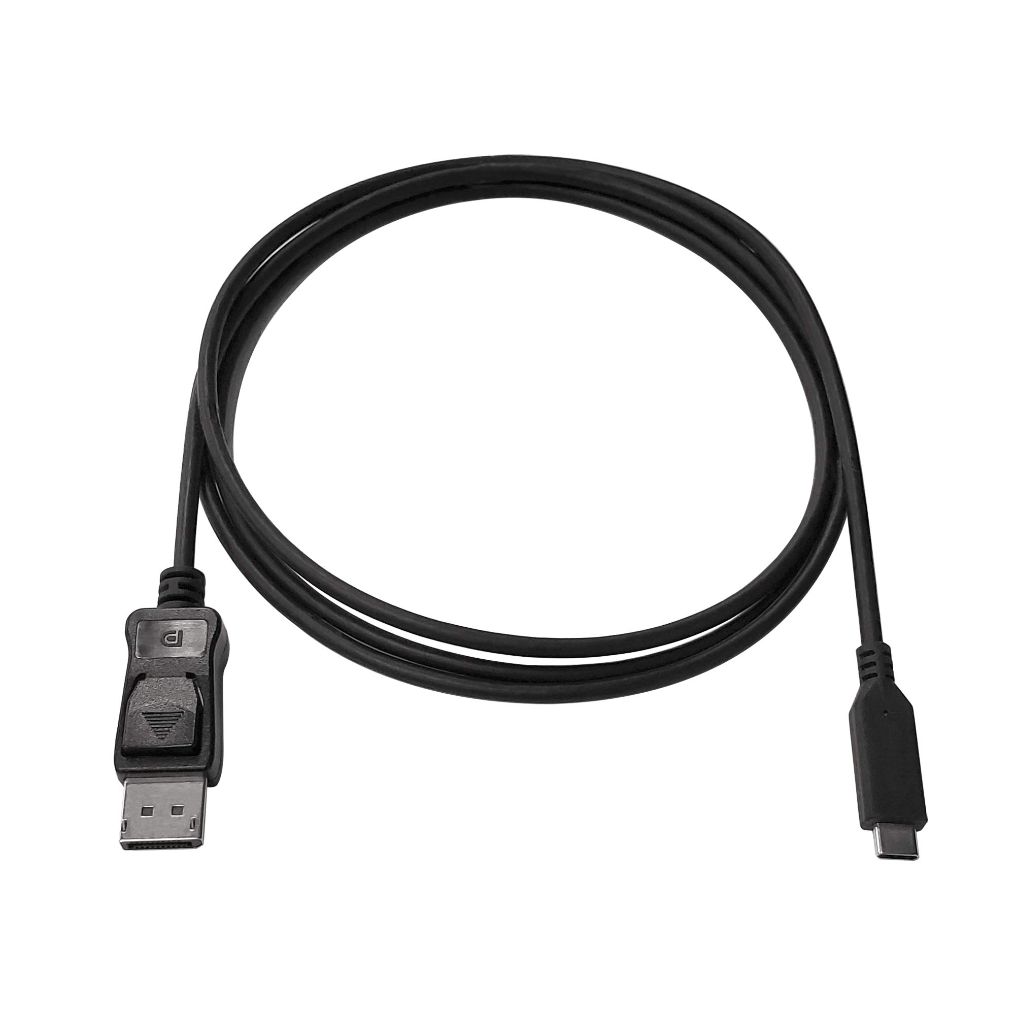 Accell Cable USB-C a DisplayPort 1.4 – Cable adaptador de video bidireccional 8K, HBR3/HDR/DSC – Compatible con USB-C/Thunderbolt 3, negro (U243C-006B-2)