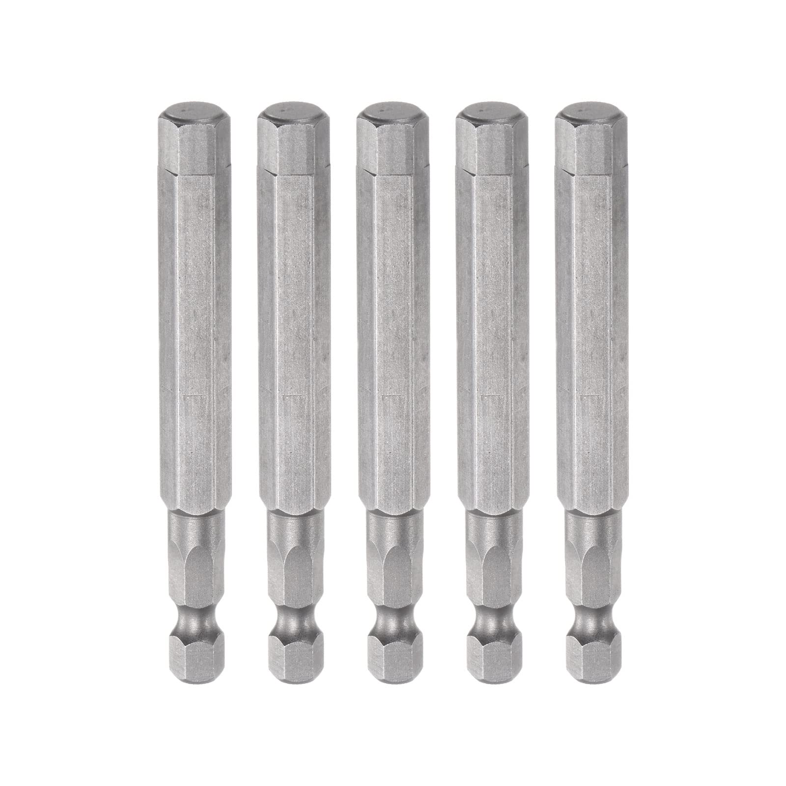 HARFINGTON 5pcs 5/16" Hex Screwdriver Bit SAE 1/4" Hex Shank 3" Length Magnetic S2 Steel Power Drill Bits