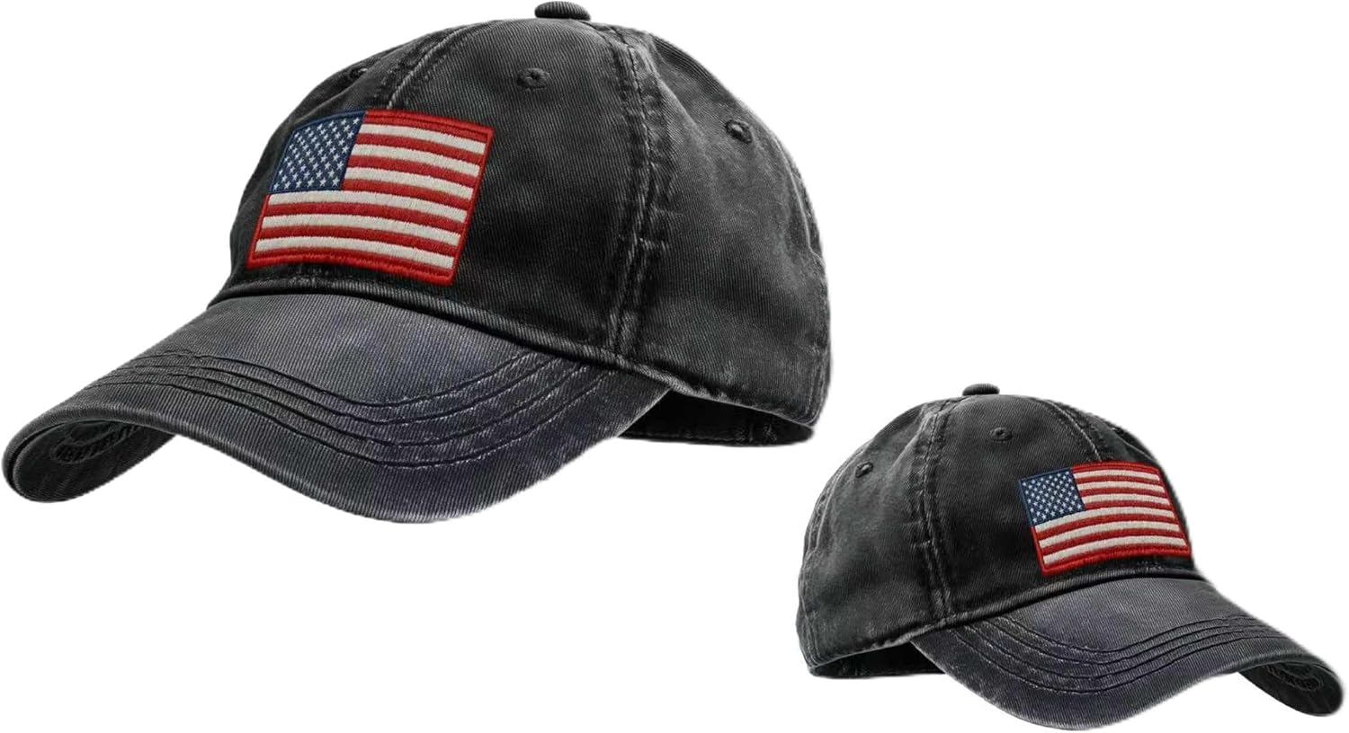 American Flag Trucker Hat Unisex Baseball Cap Patriotic Hat Adjustable Baseball Caps Us Flag Caps Black