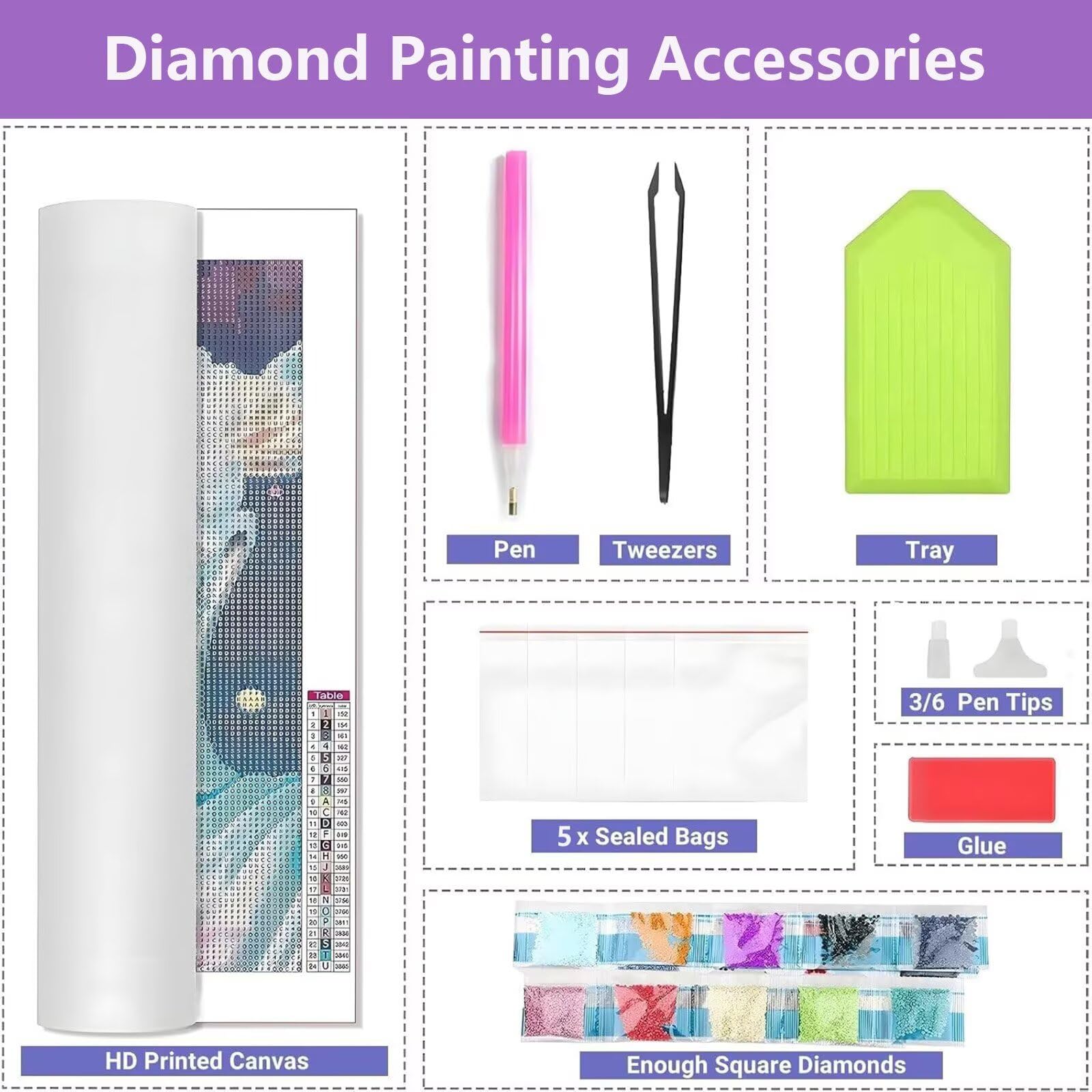 Diamond Painting Adulte Grand Format 80x160cm, 5D Diamond Painting Tigre Crystal Art, DIY Animal Peinture Diamant Adulte, Broderie Diamant Point de Croix Kit pour Decoration Murale,Cadeau Femme B0-159
