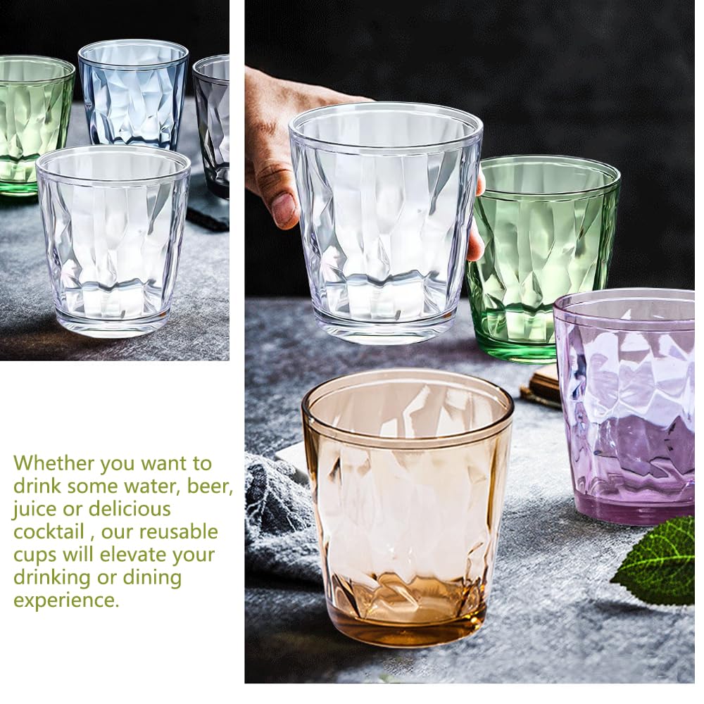 Bicchieri In Plastica Infrangibili - Set Da 6, 300ml, Colorati, Per Acqua E Succo - Foto 9