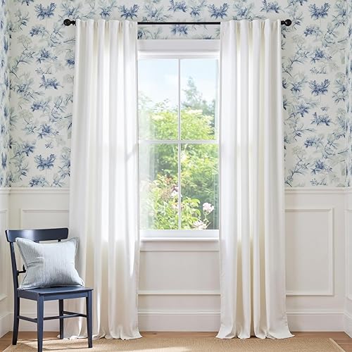 Miniatura 17 de Lazzzyt Cortinas de terciopelo para sala de estar gris, juego de 2 paneles de lujo suaves, cortinas con aislamiento térmico de 96 pulgadas de largo,