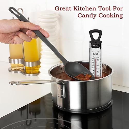 Miniatura 4 de Termómetro para hacer dulces con clip para medir la temperatura del aceite, freidora y olla de cocción,