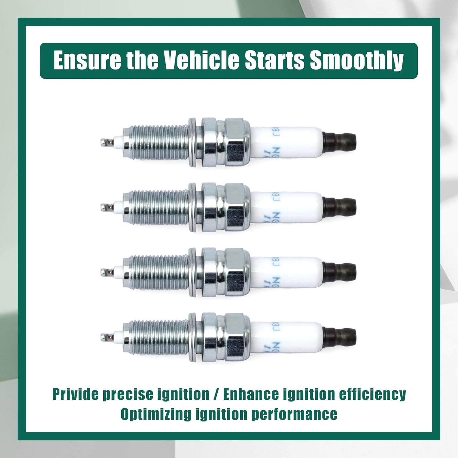 YUXIVCNE 4Pcs 18875-08085 Spark Plug Replacement for Hyundai Sonata 2020-2021 for Kia K5 2021 1.6L L4 Parts Replace 1887508085