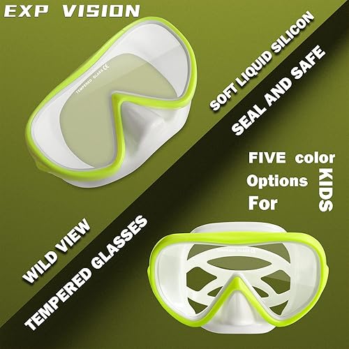 Miniatura 10 de Kids Snorkel Swim Mask, Child Diving Mask Anti-Fog Swim Goggles with Nose Cover for Snorkeling Diving Swimming