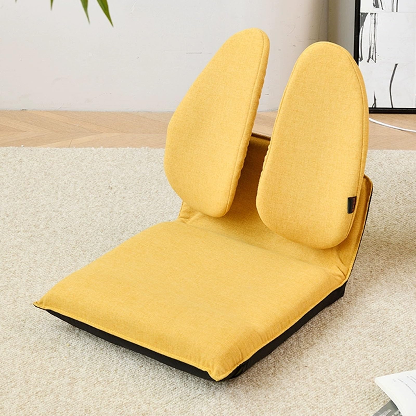 Chaise de sol réglable pour jeux et méditation dans le salon ou sur le balcon