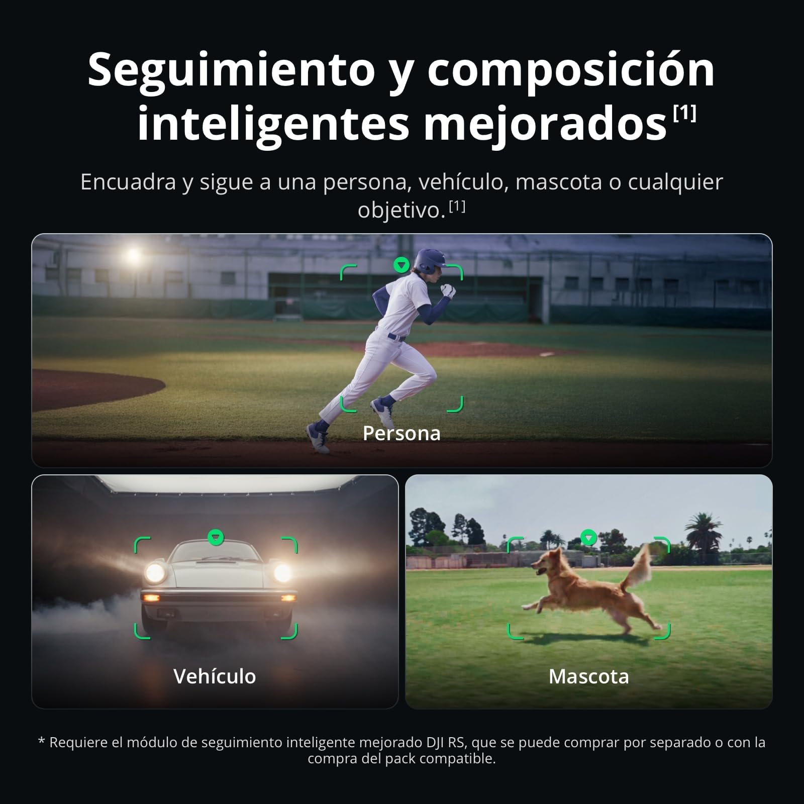 RS 5 Combo, Estabilizador para Cámara Canon/Sony/Panasonic/Nikon/Fujifilm, Seguimiento Inteligente, Empuñadura Maleta Electrónica, Perillas de Ajuste Fino, Nuevo indicador del Eje Z