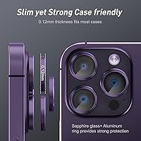 Vista 6 de Jeluse Protector de lente de cámara para iPhone 17 Pro Max/17 Pro/16 Pro Max/16 Pro/15 Pro Max/15 Pro/14 Pro Max/14 Pro, kit de alineación