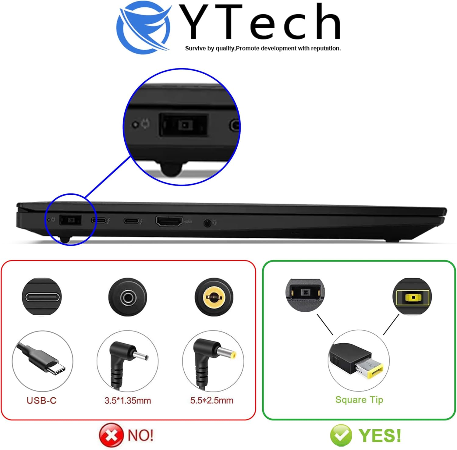170W 20V 8.5A ThinkPad Charger Compatible with Lenovo ThinkPad E440 W540 W550S P50 P51 P52 P53 P70 P71 P73 T540P P15 P17 P15v P15g T15g T15p P1 X1 ADL170NLC2A ADL170NLC3A 01FR043 45N0370 45N0369​