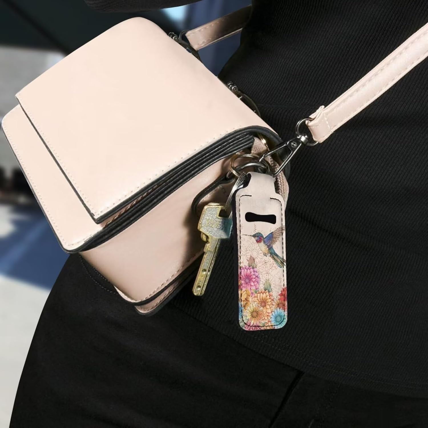 Suobstales Chapstick Holder Keychain Clip-on Sleeve Chap Stick Pouch Lip Balm Holsteror Lipstick Tracker Safeguard image 5
