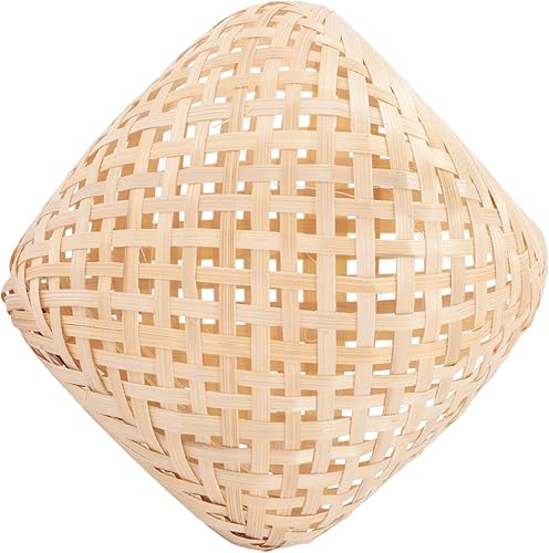 Miniatura 6 de Angoily 2 unids bambú lámpara de mimbre colgante lámparas para lámpara de mesa ratán luces colgantes mini lámpara techo pantalla ratán tejido