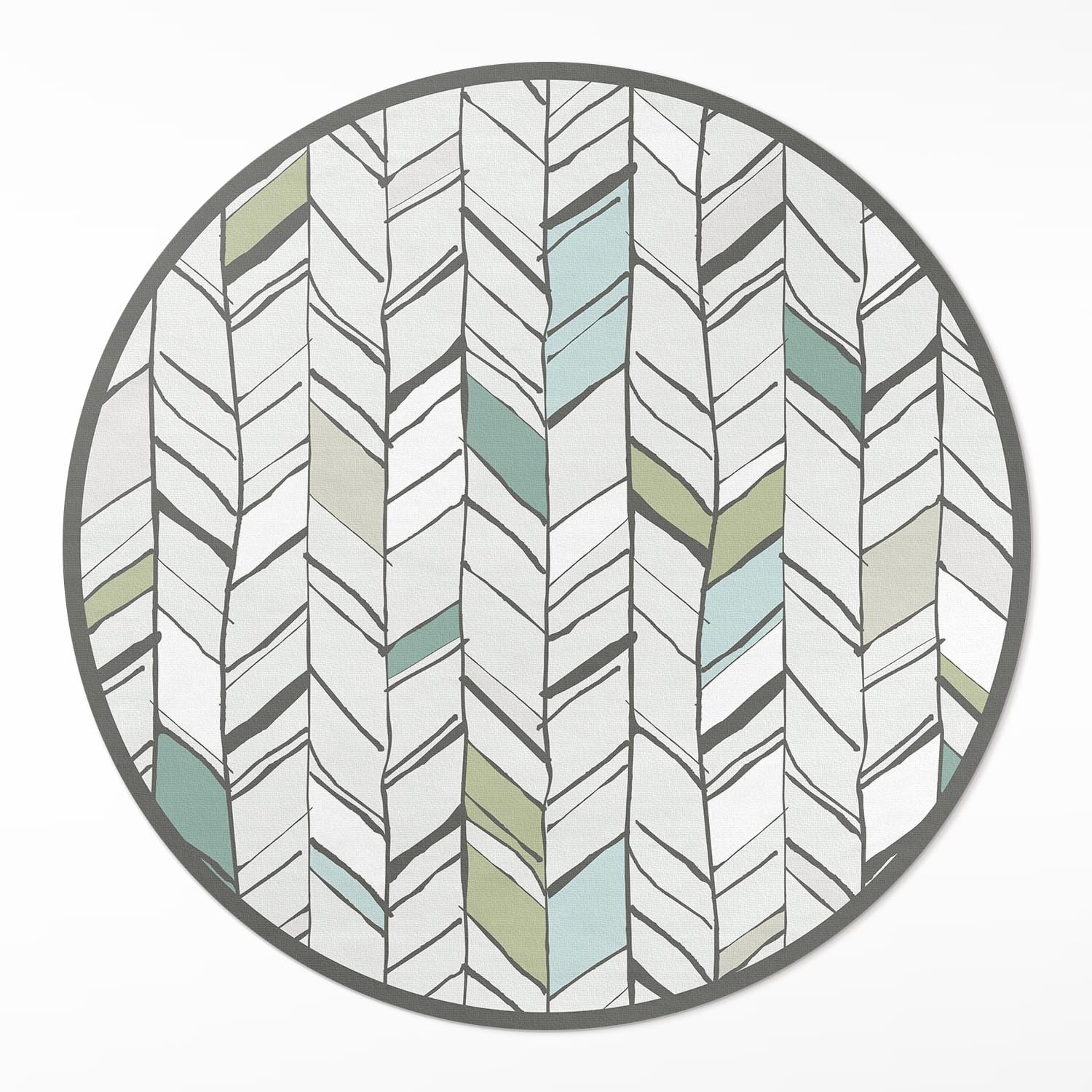 Tapis vinyle rond anti-rayure ø60 cm entretien facile de sol