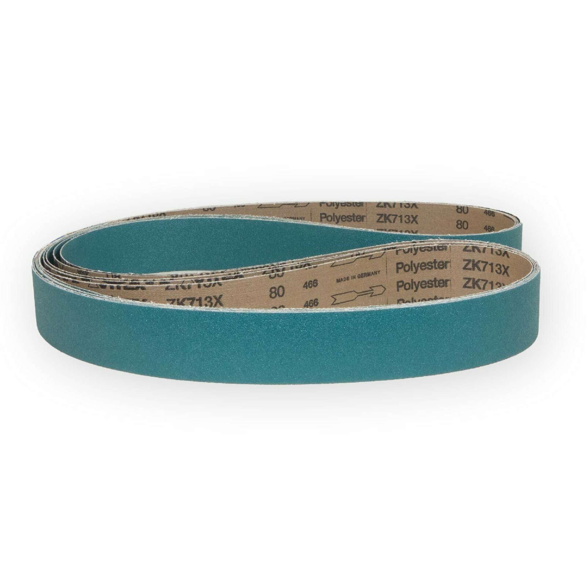 Nastro abrasivo VSM ZK713X ossido di zirconio – 50 x 2000 mm – grana P40 – 5 pezzi – per metallo acciaio inossidabile INOX – base tessuto robusta e resistente agli strappi – nastri abrasivi