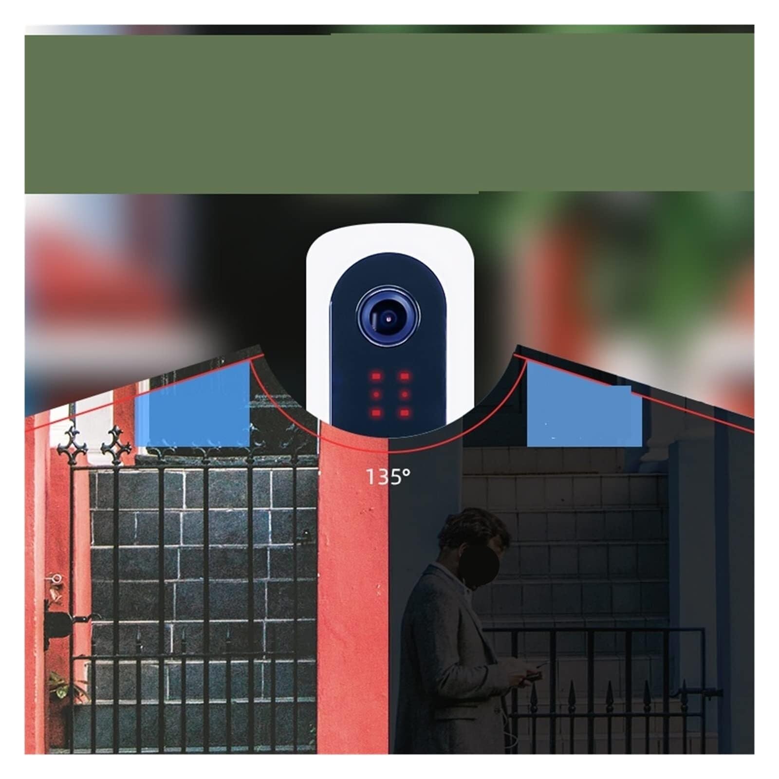 Timbre con vídeo Inteligente Timbre con Vídeo Inteligente Inalámbrico Infrarrojo oficinas y hogares