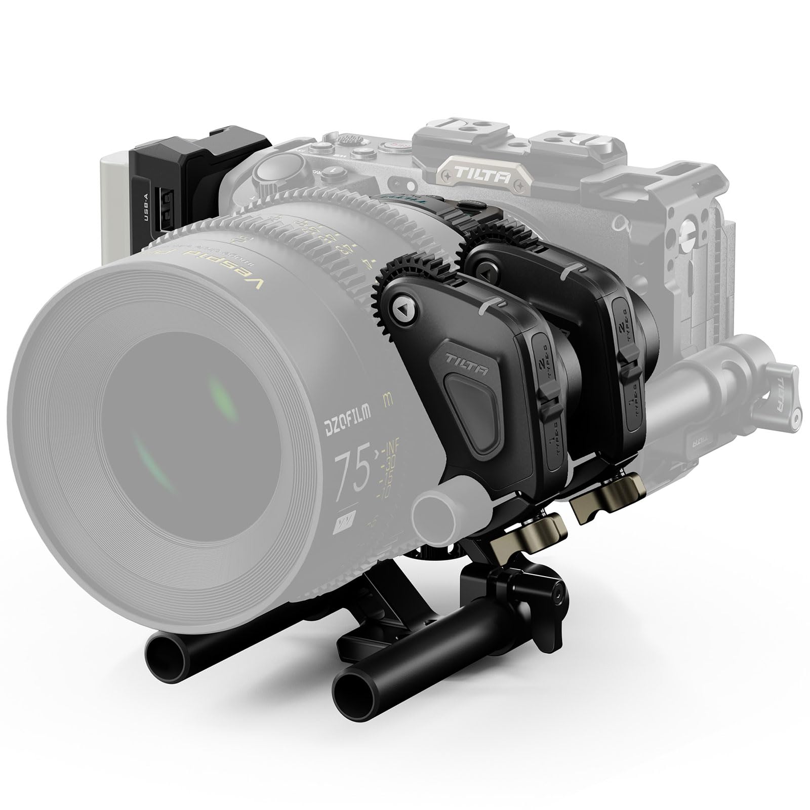 Tilta Nucleus Autofokus Adapter Dual Nano II Motor Kit E-Mount auf PL Mount mit Nucleus Nano II Motor für Nucleus-M II und Nucleus Nano II Wireless Lens Control Systems WLC-T07-K1