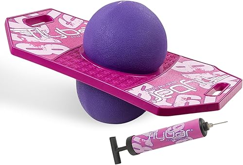 Miniatura 7 de Flybar Pogo - Bola de trucos para niños, tabla de rebote para niños y niñas a partir de 6 años, hasta 160 libras, incluye bomba, asa fácil de