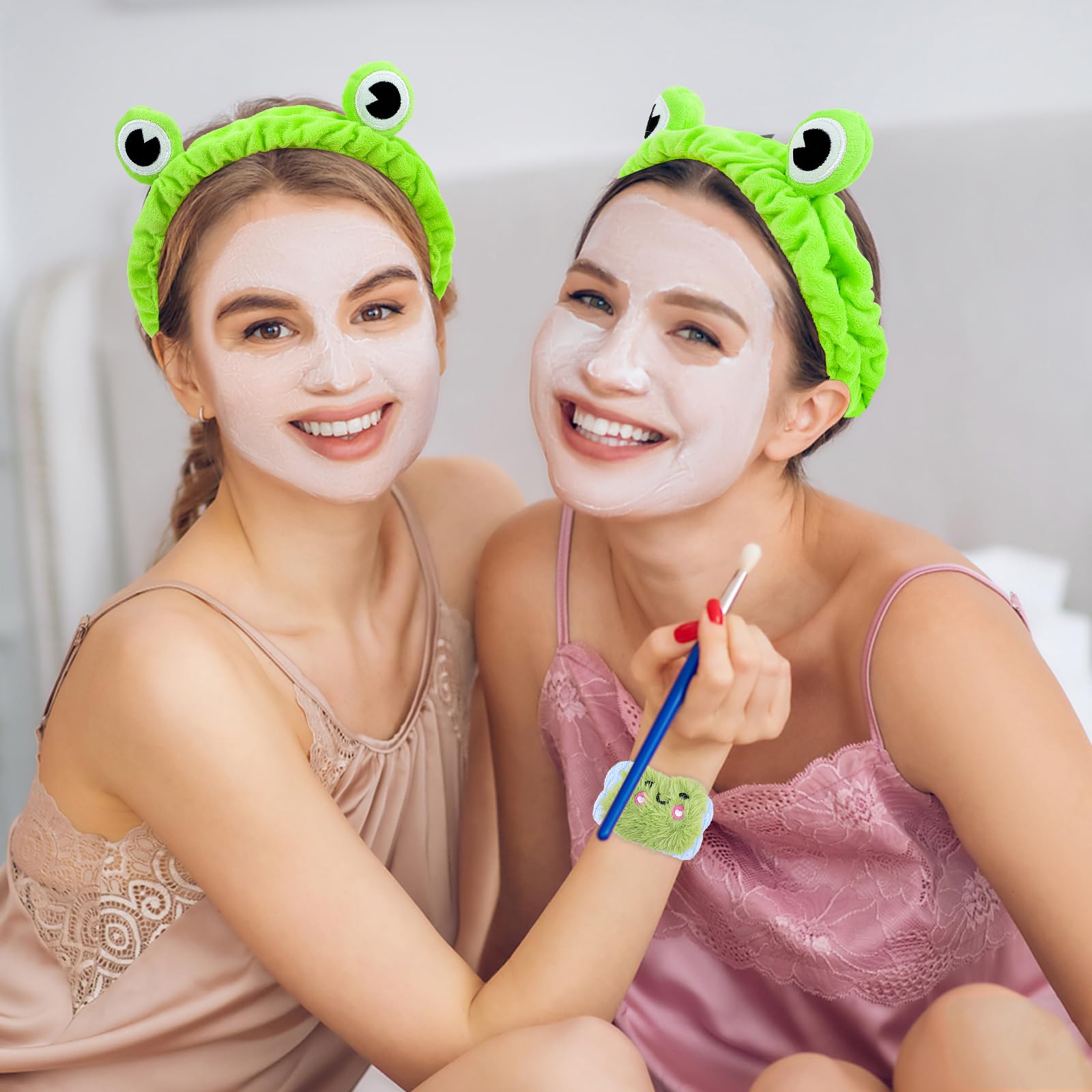 Amazon.co.jp: WHAVELヘアバンドとリストバンドセット、洗顔用スパ