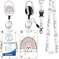 Vista 26 de Soporte para tarjeta de identificación con cordón, soporte positivo para tarjetas de identificación con carrete, retráctil, desmontable, tarjeta