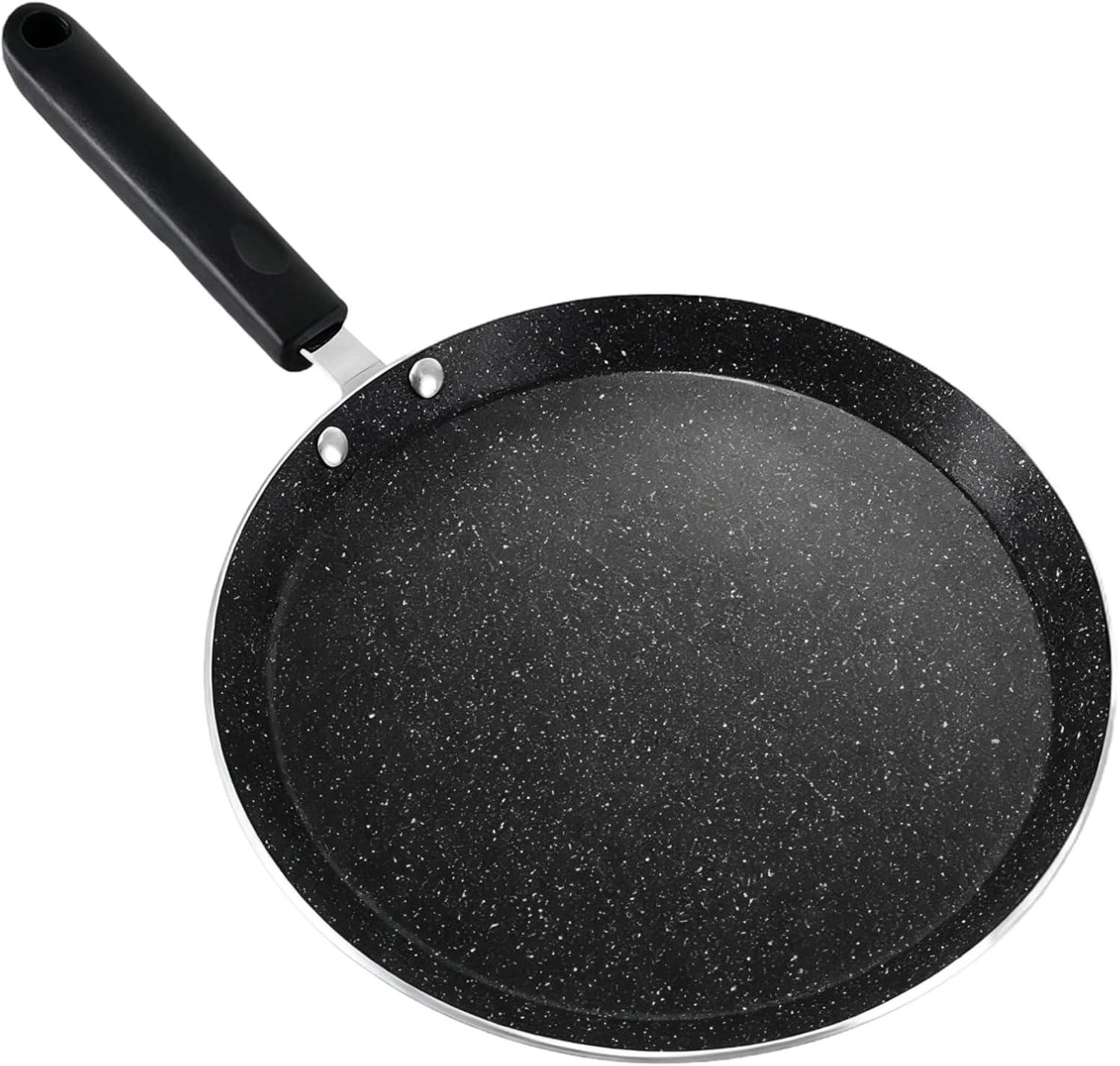 Lightweight 10 In Crepe Pan, Non-Stick Aluminum Griddle For Induction & Gas, Great For Dosa & Baking, Serves 4-5