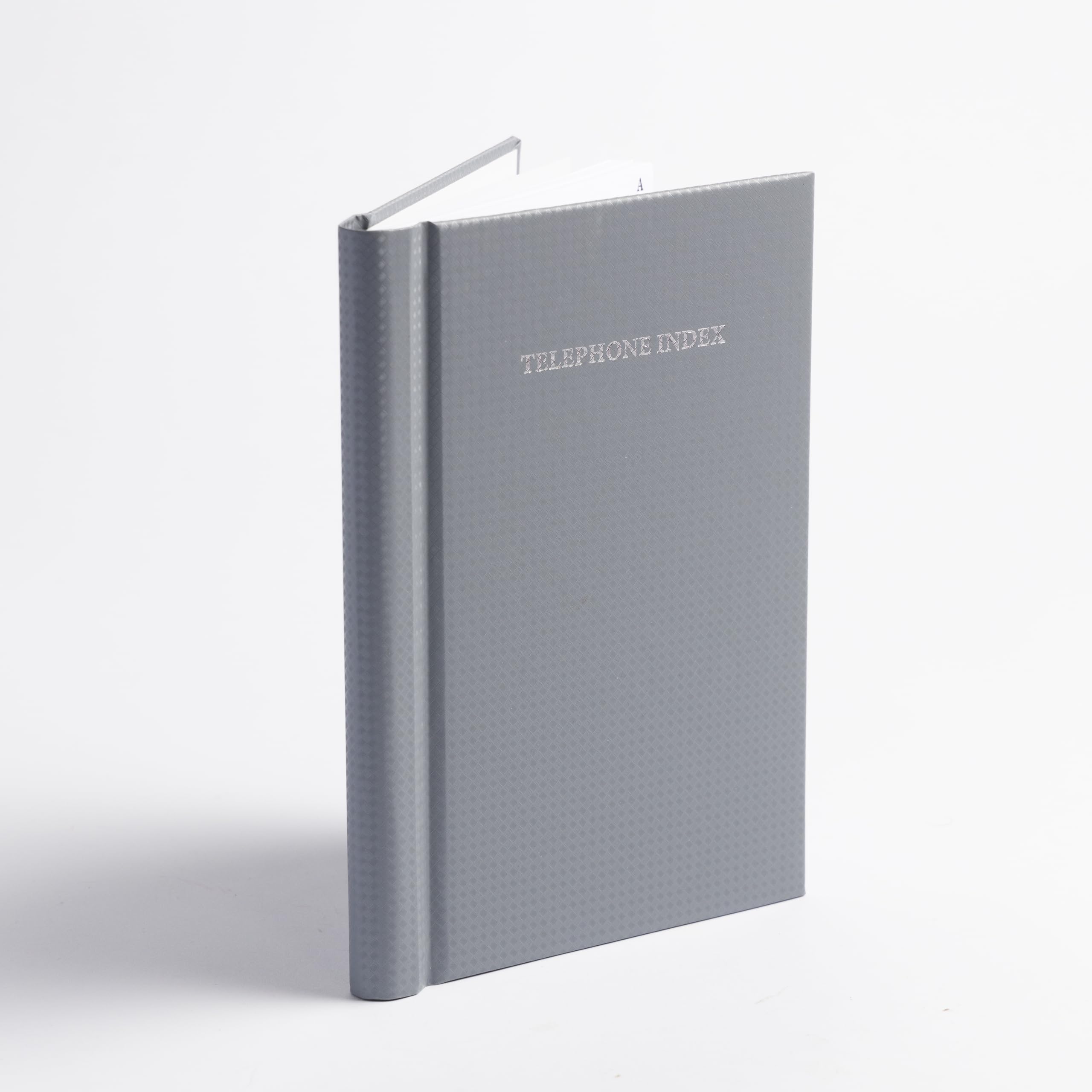 Telephone Address Book A-Z Index Hard Back Cover A5 Address Book Spiral Desgin (Grey Spiral), Grey Spriral - Image 3