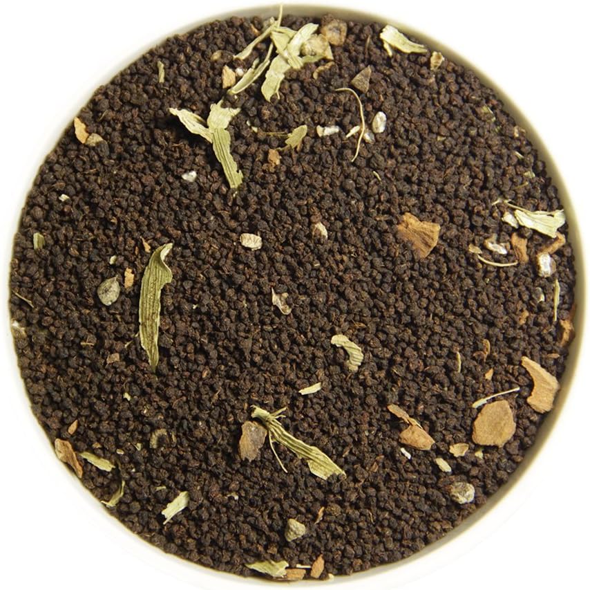 TRUKUP Cardamom (Elaichi) Cinnamon (Dalchini) Spiced Chai Masala Tea Loose Leaf (100 gm/3.53 Oz) makes 40-50 Cups, Blended with Sweet Cardamom and Cinnamon