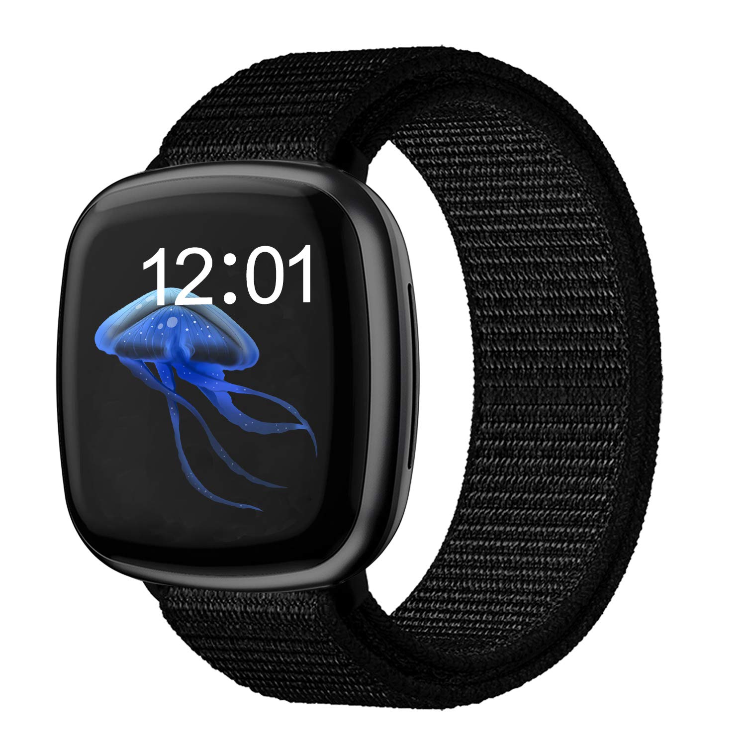 Watdpro Watch Band for Sense/Versa 3, Soft Nylon Breathable Sport Replacement Strap Compatible with Sense/Versa 3, Smartwatch Accessories for Women or Men