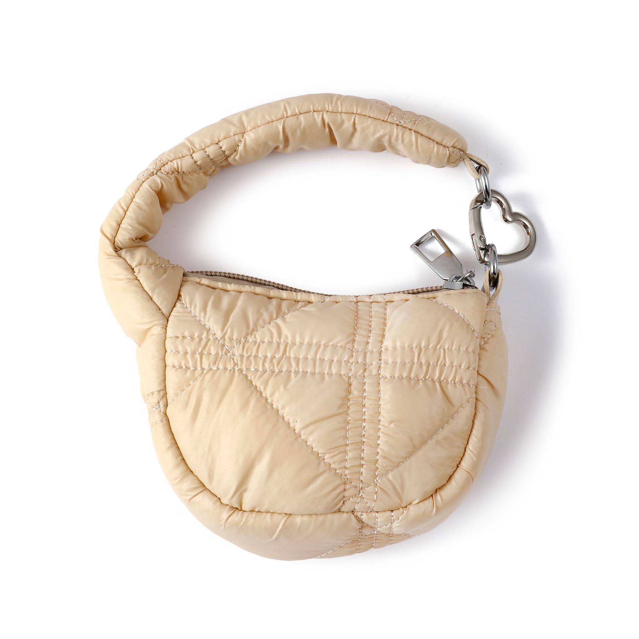 Mini Quilted Puff Bag Charm - Off White | Cute Keychain For Handbags & Totes | Trendy Accessory For Handbags, Backpacks & Keys | Gift For Girls, Women & Friends-image-39