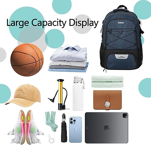 Miniatura 8 de Goloni Bolsa de tenis Mochila 2 raquetas con compartimento ventilado para zapatos de sujeción 12 (pequeño) a 16 (grande)