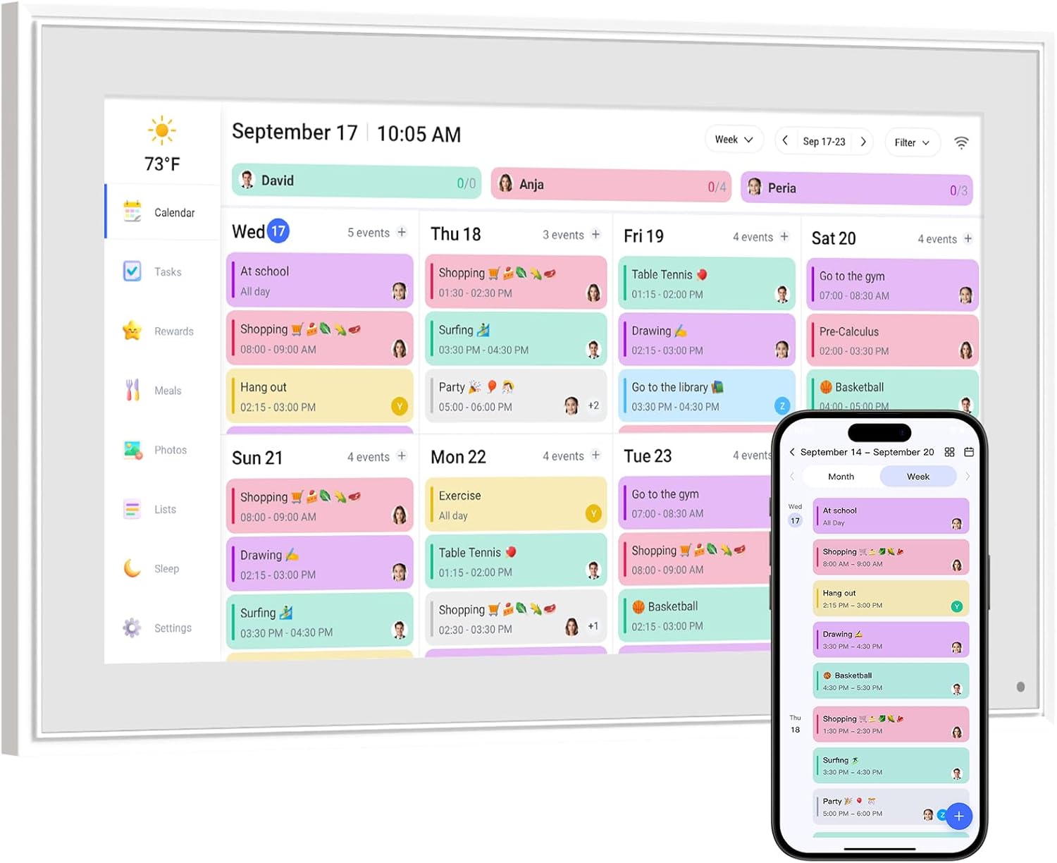 Smart Digital Calendar, 10.1″...