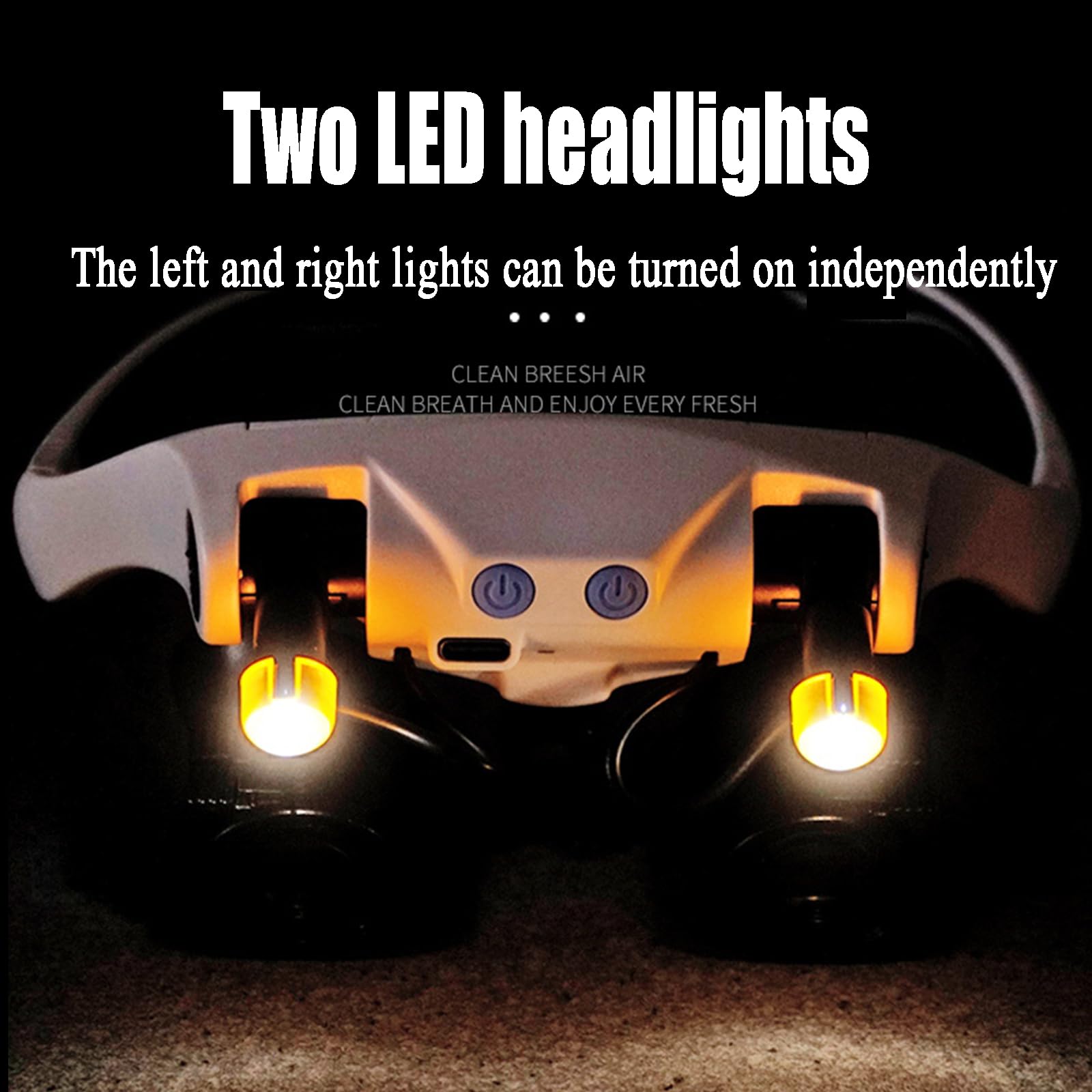 Lupa de diadema con luz LED, lupa manos libres, lentes intercambiables 3-25X para leer, reparar relojes y trabajos de joyería