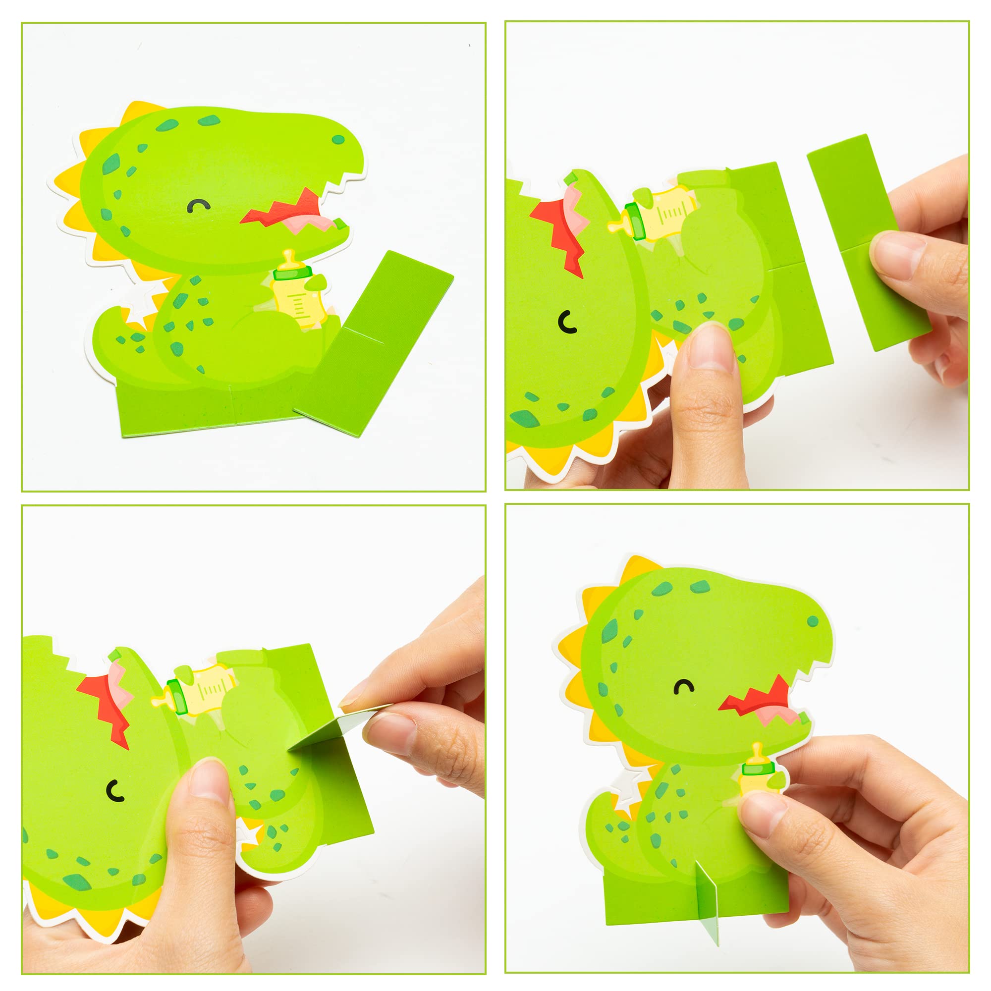 Haooryx Party Table Honeycomb Centerpiece Theme Party Table Topper Decoration for Boy or Girl Baby Shower Party Supplies (Dinosaur) - Image 4
