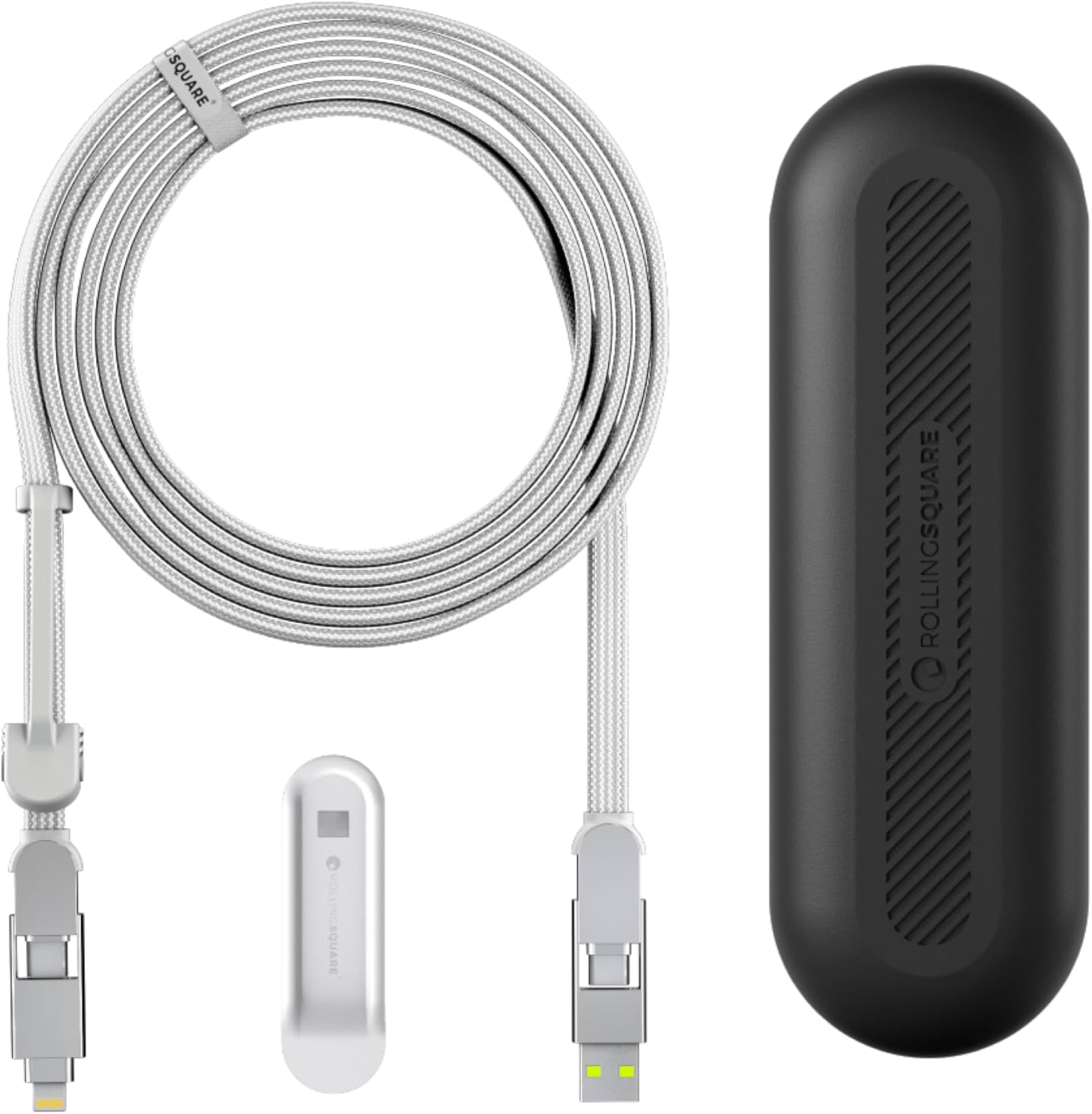 - inCharge XL 6-in-1 Multi Charging Cable, Portable USB and USB-C Cable with 100W Ultra-Fast Charging Power, 10 Ft/3m, Glacier White