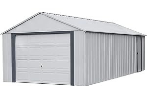 Arrow Shed Galvanized Steel Extra Tall Prefab Garage