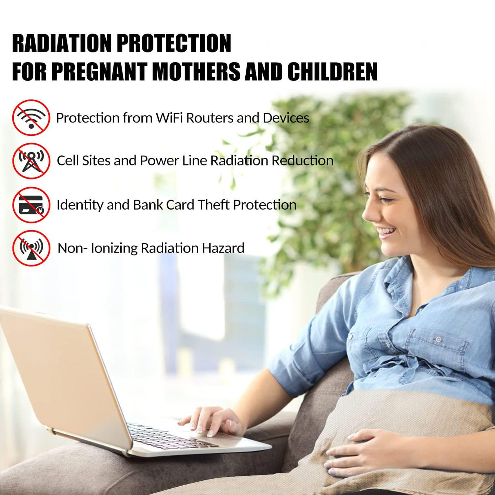 Tkanina ekranująca RFID, ochrona EMF do telefonu i Wi-Fi, folia Faraday Anti-radiation, blokada sygnału Wi-Fi i telefon komórkowy, kuchenka mikrofalowa, zasłony blokujące router, srebrny-8m
