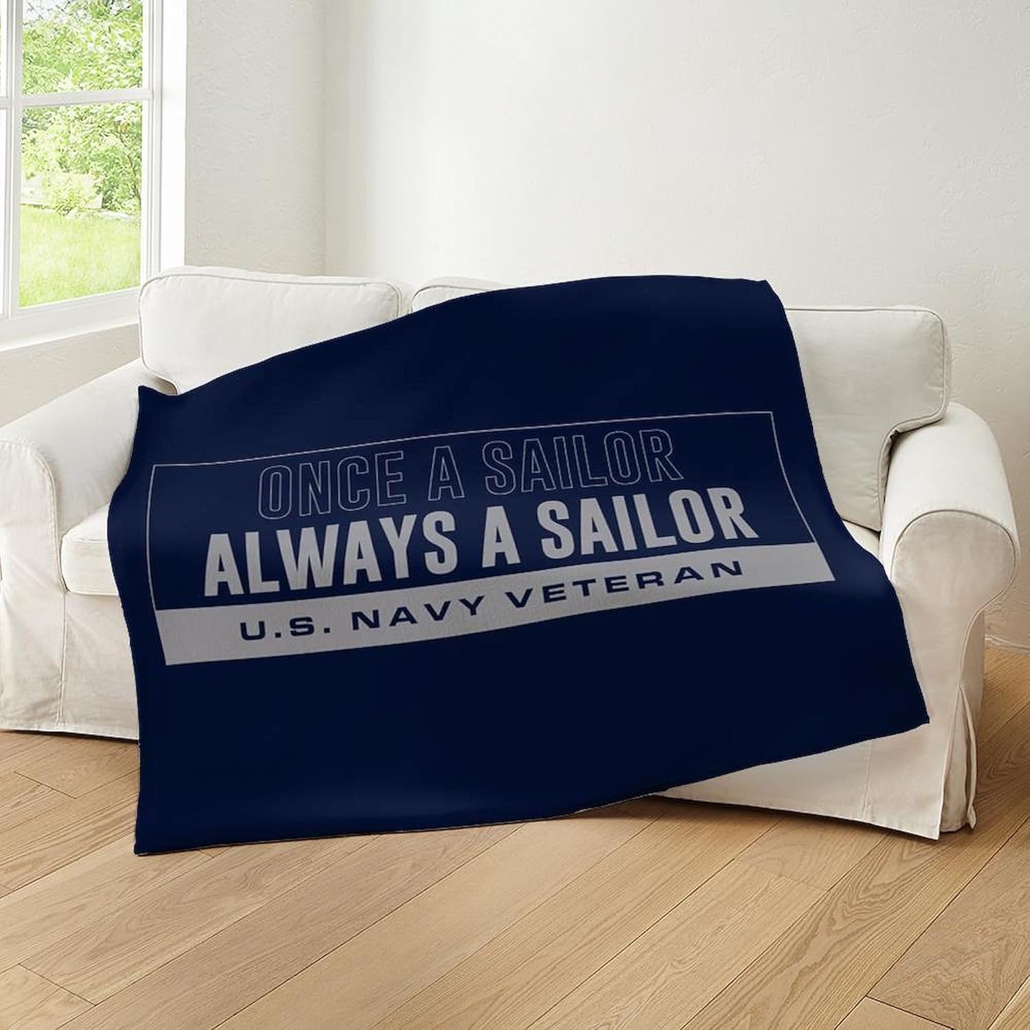 CafePress U.S. Navy Once A Sailor Throw Blanket Super Soft Fleece Plush Throw Blanket, 60"x50"