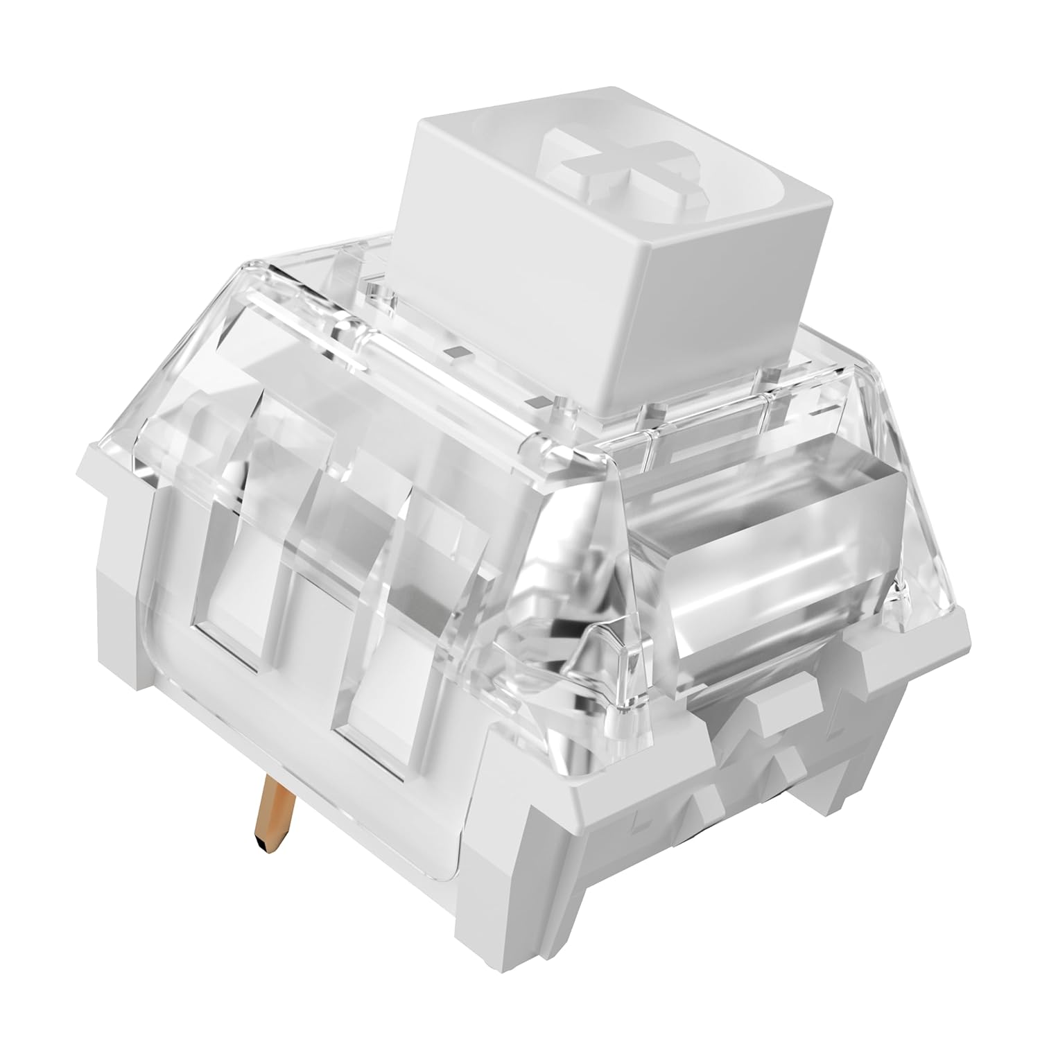 Kailh Box White Pro Switches for mx Mechanical Keyboard,3-Pin Thick Clicky/Firm Response/Gaming/RGB/Crisp Sound Switches(Box White Pro 108pcs)