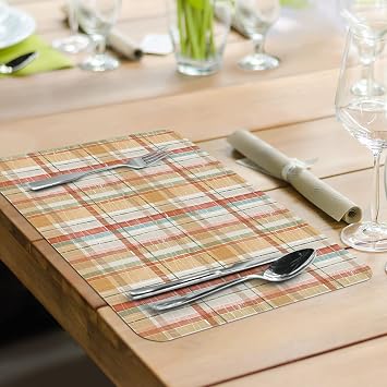 CounterArt Autumn in Nature Reversible Easy Care Placemat 4 Pack
