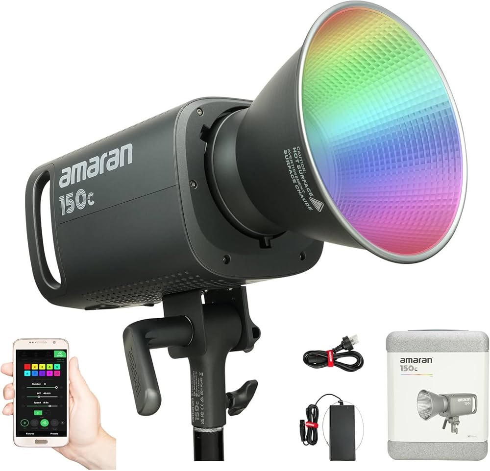 Amazon | Aputure Amaran 150c RGBWW LED ビデオライト、150W 2500K