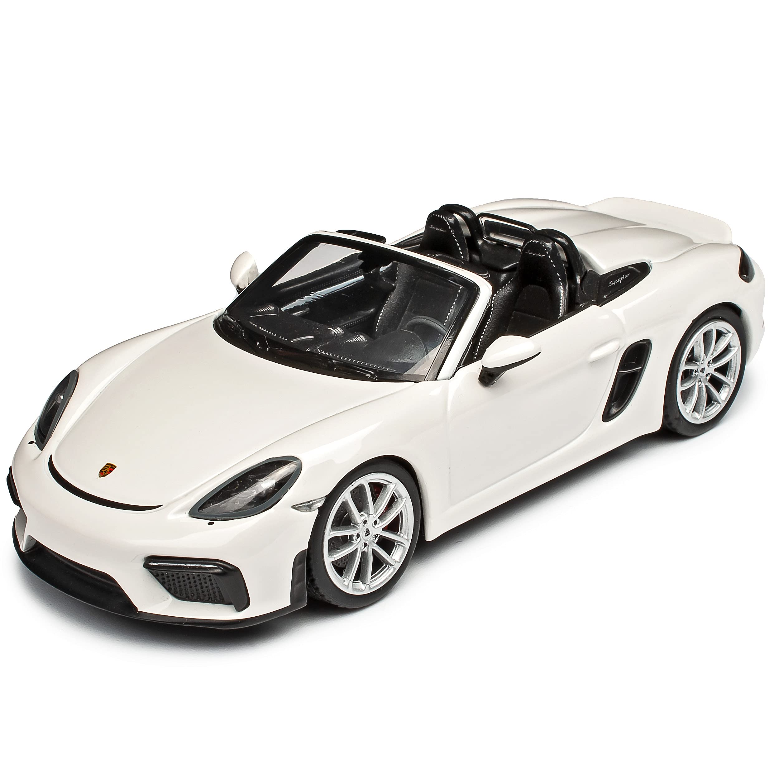 Porsche 718 Boxter 982 Spyder Cabrio White from 2016 1/43